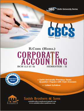 DU B. Com Hons 2nd  Sem Corporate Accounting Previous Year, Solved Question Paper |