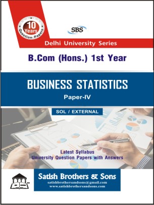 DU B.Com Hons SOL,External 1st Business Statistics Previous Year/Solved Question Paper |