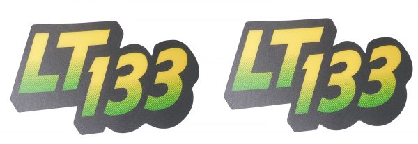 Lower Hood Decals set Replaces AM122875 Fits John DeereLT133