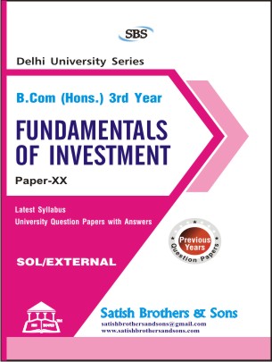 SOL/External  B. Com Hons Investment Fundamentals 3rd Previous Year, Solved Question Paper |