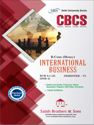 Du B.com Hons 6th Sem International Business Previous Year, Solved question paper |