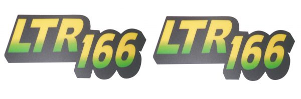 John Deere LTR166 Lower Hood Decals set Replaces AM128107
