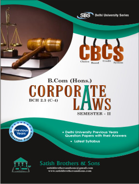Du B. Com Hons 2nd Sem Corporate Laws Solved/ Previous Year Question Paper |