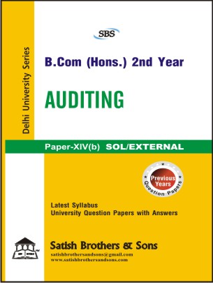 DU SOL/External B. Com Hons Auditing 2nd Previous Year, Solved Question Paper |