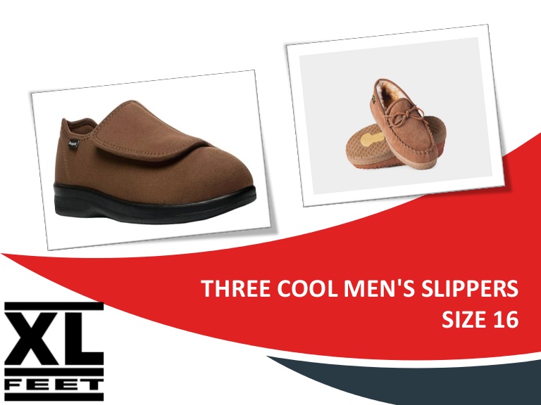 Three Cool Men's Slippers Size 16