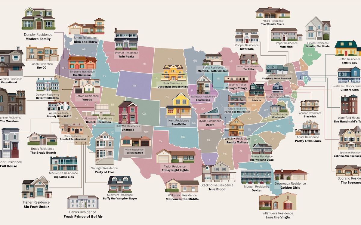 Here’s where 48 of your favorite TV homes were actually filmed - Matador Network