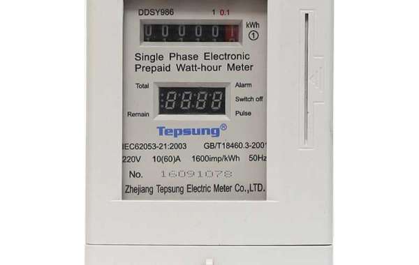 The background of prepaid electricity meter