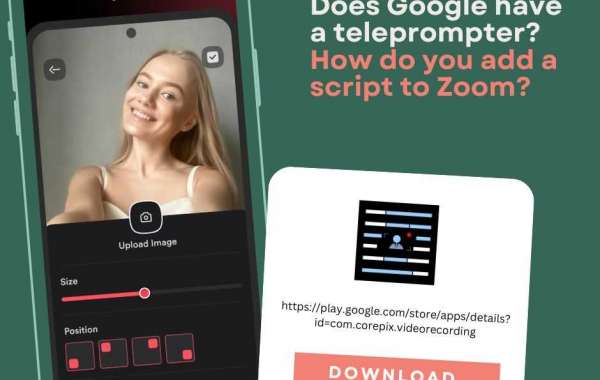 Does Google have a teleprompter? How do you add a script to Zoom?
