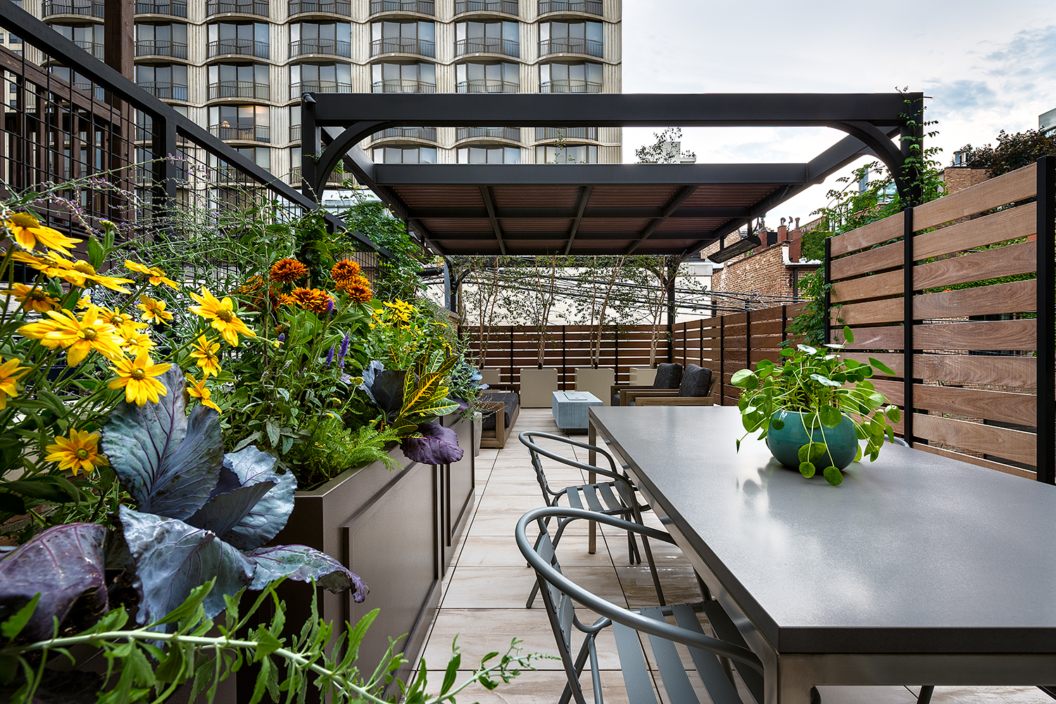 Garage with Rooftop Deck Chicago — Reveal Design Chicago