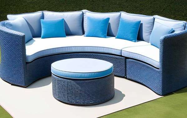 Can you put a curved outdoor sofa in a corner?