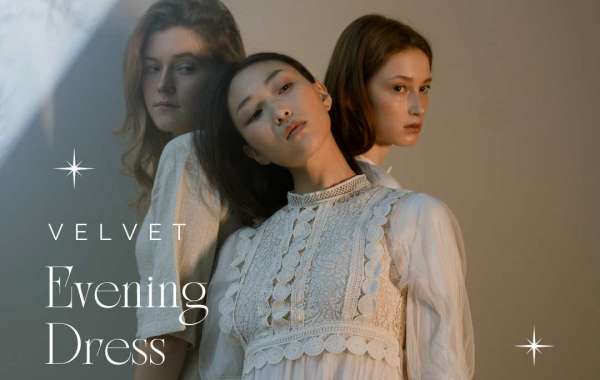 Buy Beautiful Velvet Evening Dress Online
