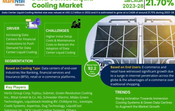 Data Center Liquid Cooling Market Growth, Trends, Revenue, Business Challenges and Future Share 2028: Markntel Advisors