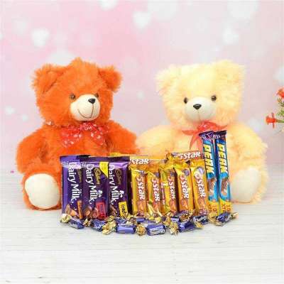 Cute Teddies & Chocolates Combo YuvaFlowers Profile Picture