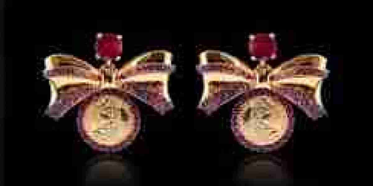 Ruby Studded Bow Earrings – A Timeless Statement of Elegance