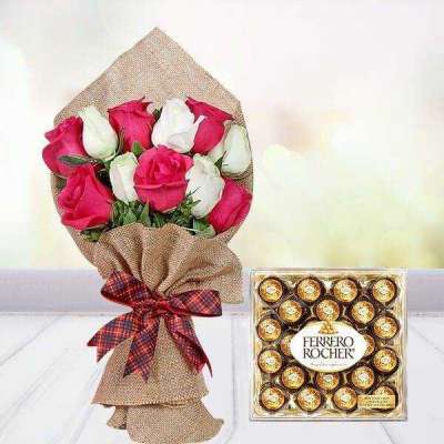 Fascinated Roses N Rocher Combo YuvaFlowers Profile Picture