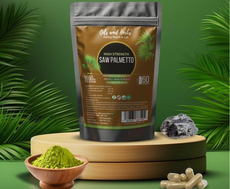 Best Saw Palmetto Capsules for Prostate Health Support – A Natural Solution from Oils and Herbs UK
