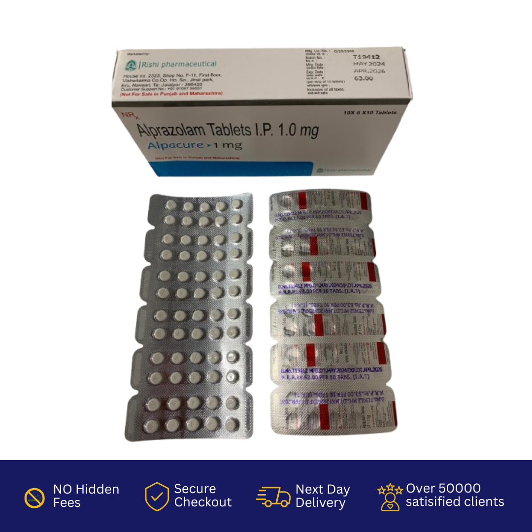 Buy Alprazolam 1mg Tablets Next Day Delivery | Medicoss Online