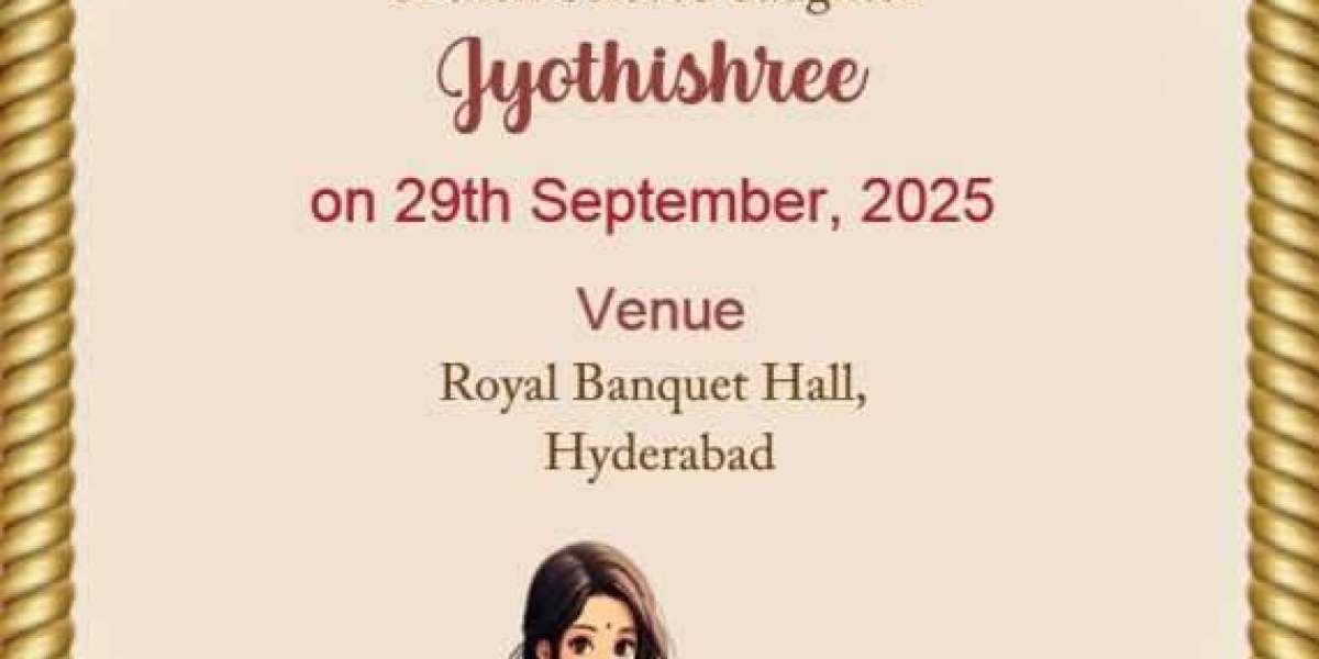 Half Saree Ceremony Invitation with Custom Designs