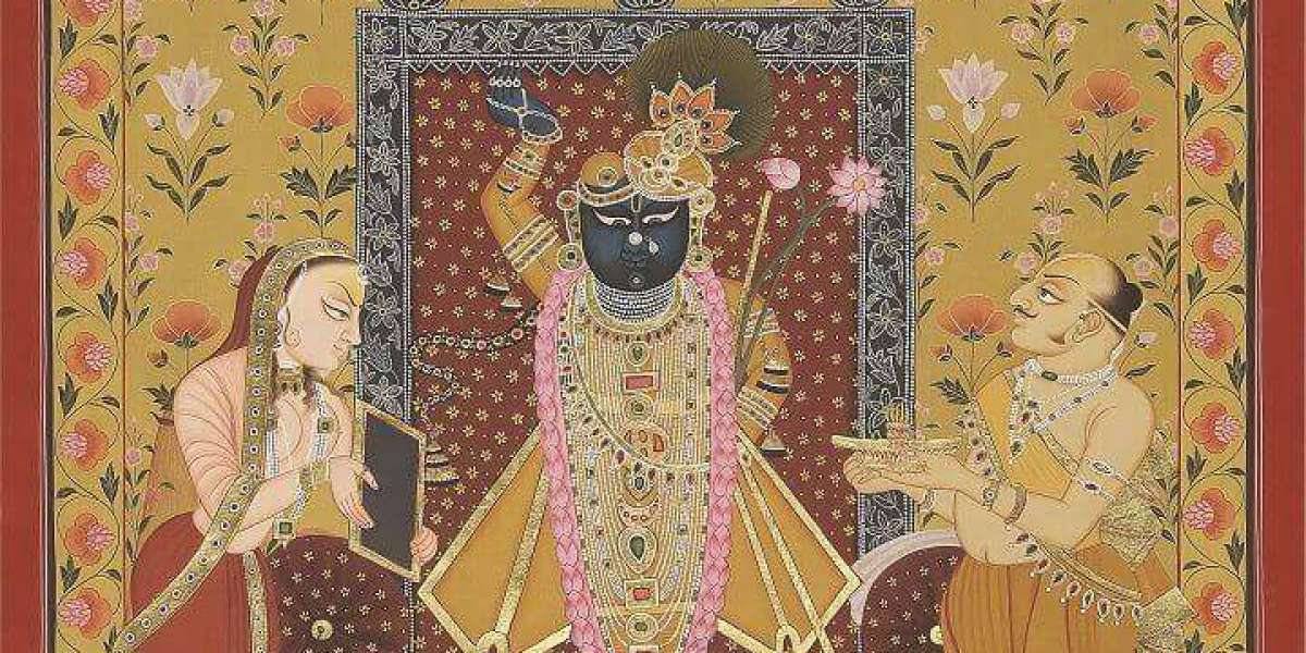Pichwai Lotus Painting: Symbolism of Devotion and Serenity