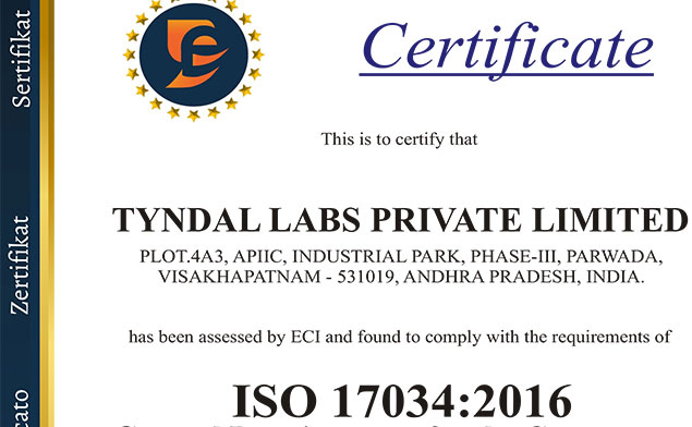 Tyndal Labs Private Limited | Intermediate and API manufacturing Company