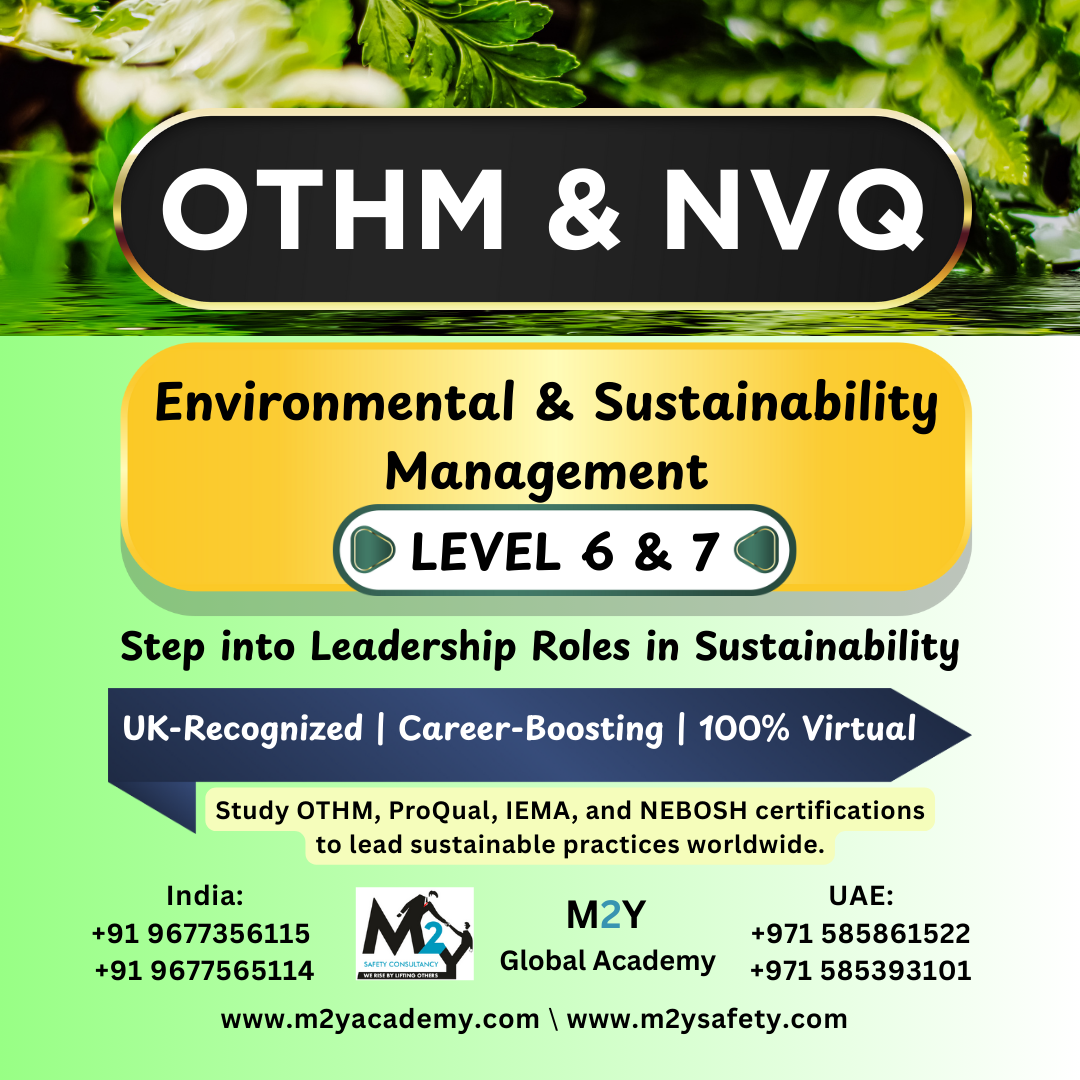 Environmental Sustainability Courses | OTHM, ProQual, IEMA