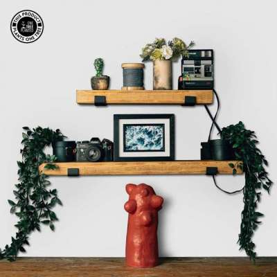 Rustic Industrial Shelf - Downward L Brackets Profile Picture