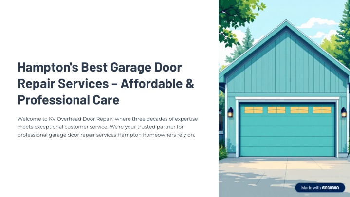 PPT - Hampton’s Best Garage Door Repair Services – Affordable & Professional Care PowerPoint Presentation - ID:14642932