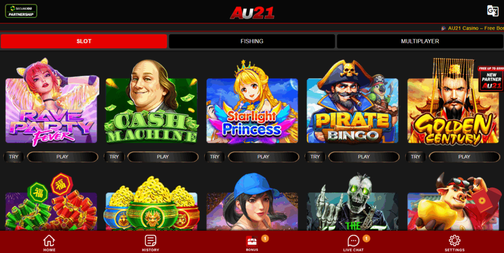 AU21 Casino Australia | AU$2,100 + 210 Free Spins INSTANT!