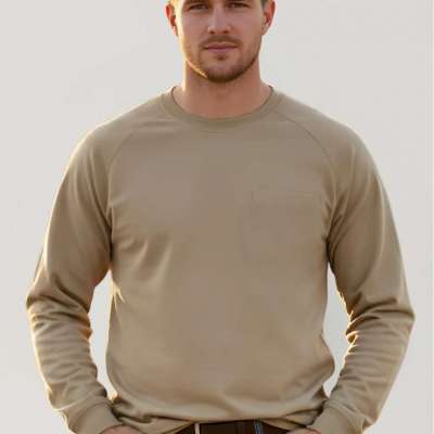 NKE FR LIGHTWEIGHT CREWNECK TEE - SAND Profile Picture