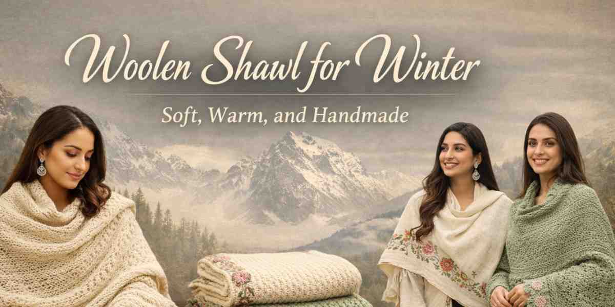 Woolen Shawl for Winter - Soft, Warm, and Handmade