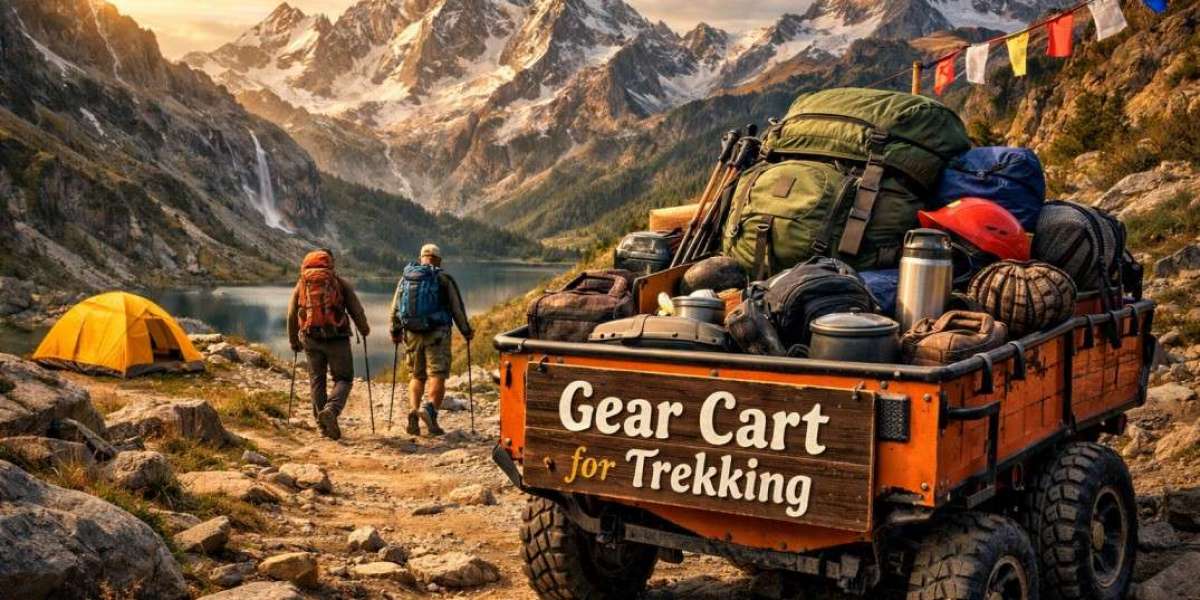 Gear Cart for Trekking - The Perfect Outdoor Walking Cart for Heavy Loads