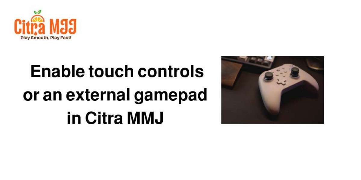 How do I enable touch controls or an external gamepad in Citra MMJ?