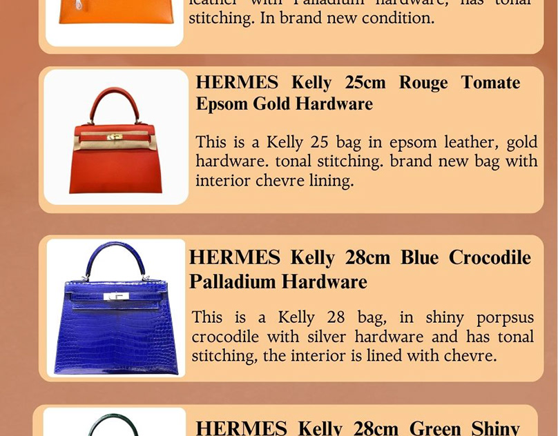 Kelly Mini 20 Bag in Orange