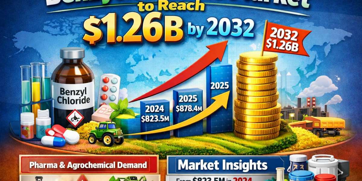Benzyl Chloride Market to Reach USD 1.26B by 2032 at 5.1% CAGR