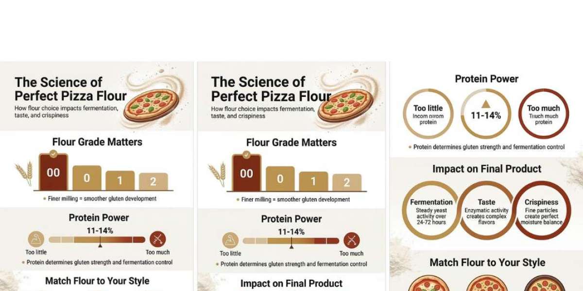How Pizza Flour Impacts Fermentation, Taste, and Crispiness