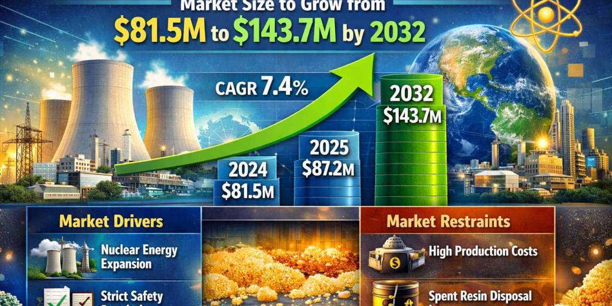 Global Nuclear Grade Anion Resins Market Size to Grow from USD 81.5M to USD 143.7M by 2032
