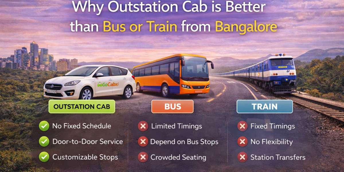 Why Outstation Cab is Better than Bus or Train from Bangalore