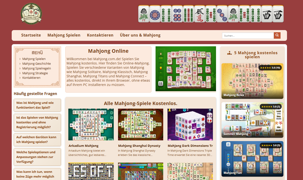 Die beliebtesten und verbreitetsten Mahjong-Varianten