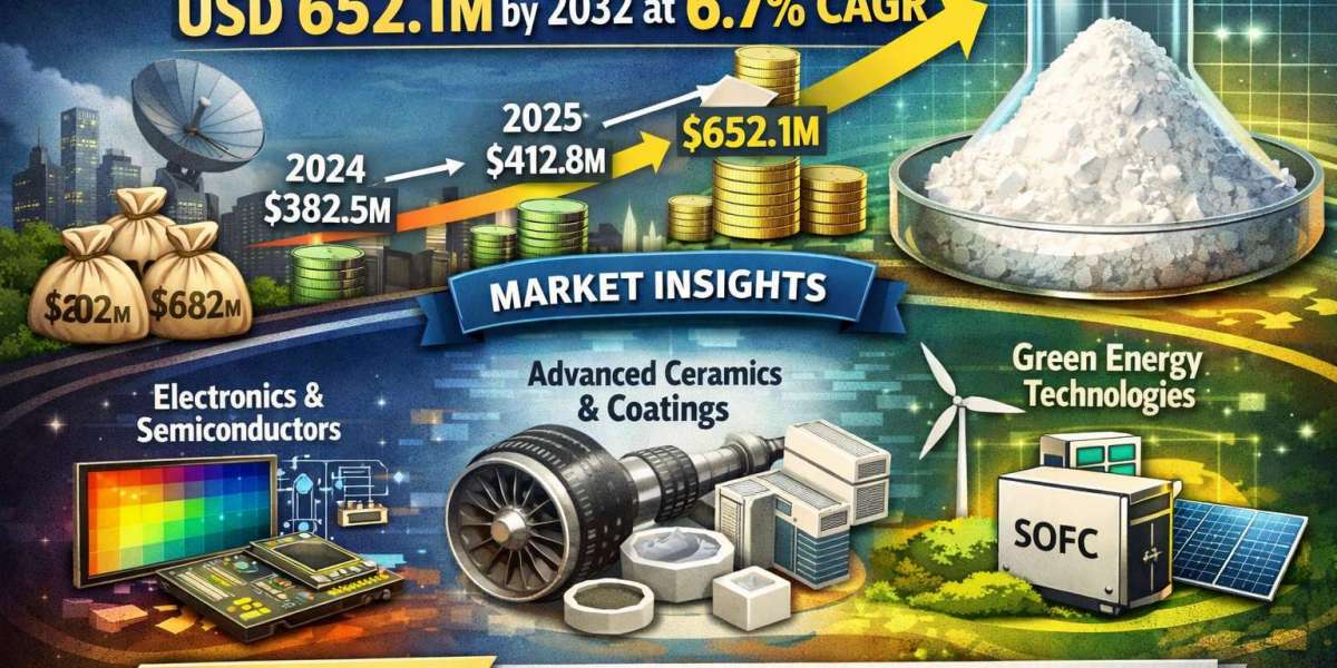 Yttrium Oxide Powder Market to Reach USD 652.1M by 2032 at 6.7% CAGR