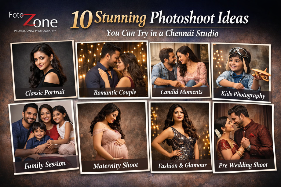 10 Stunning Photoshoot Ideas You Can Try in a Chennai Studio