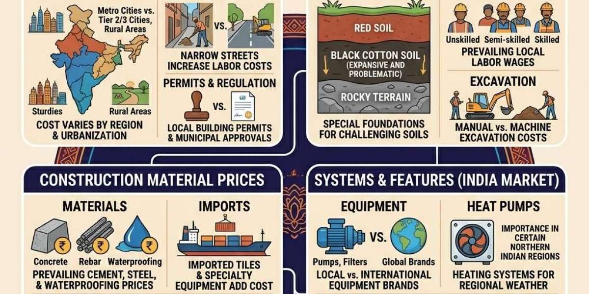 What is the swimming pool construction cost in India?