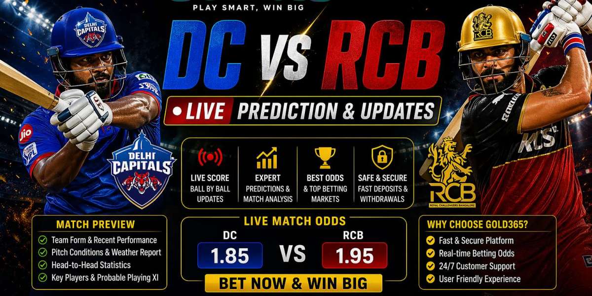DC vs RCB Live Prediction and Updates Gold365
