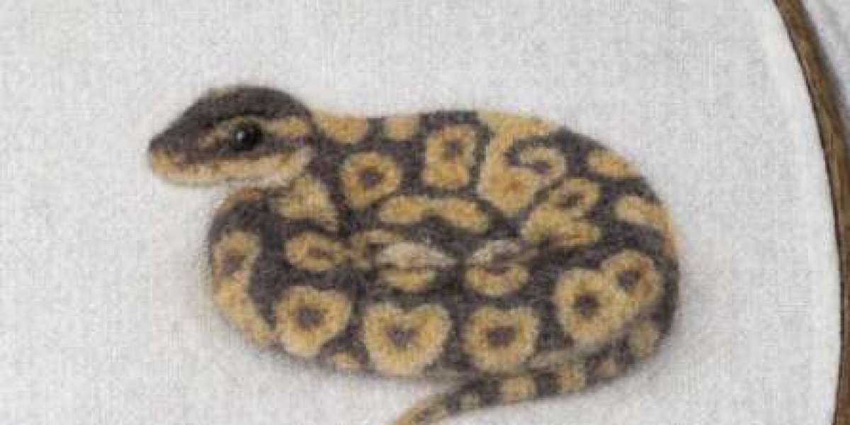 Custom Felt Snake Portrait: A Different Way to Capture an Unusual Pet