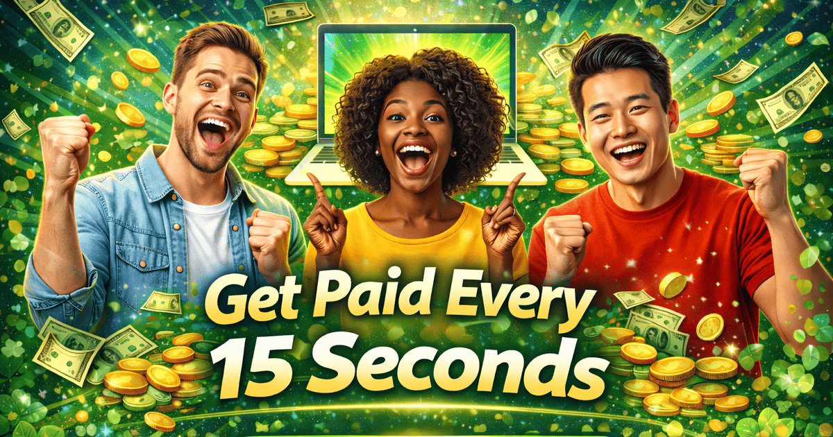 FREE ACCESS: Get Paid Every 15 Seconds