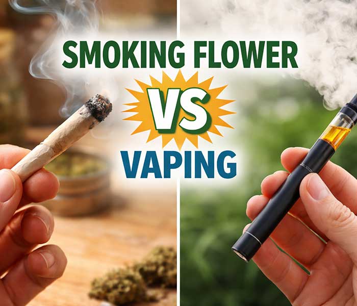 Smoking Flower vs Vaping: Which Is Better for Your Lungs?