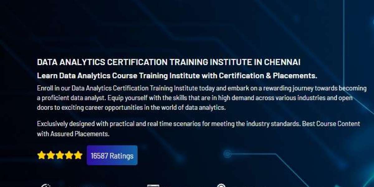 Best Data analyst training in chennai provided