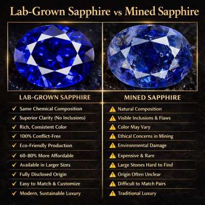 2.50 Carat Total Pear Cut Royal Blue Lab-Grown Sapphire Ring in 925 Sterling Silver Profile Picture