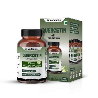 Quercetin with Bromelain Capsules 1000mg | Vedapulse Profile Picture