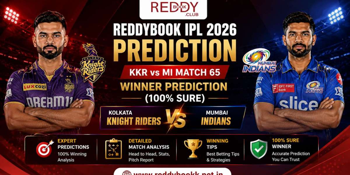 Reddybook IPL 2026 Prediction: KKR vs MI Match 65 Winner Prediction (100% Sure)