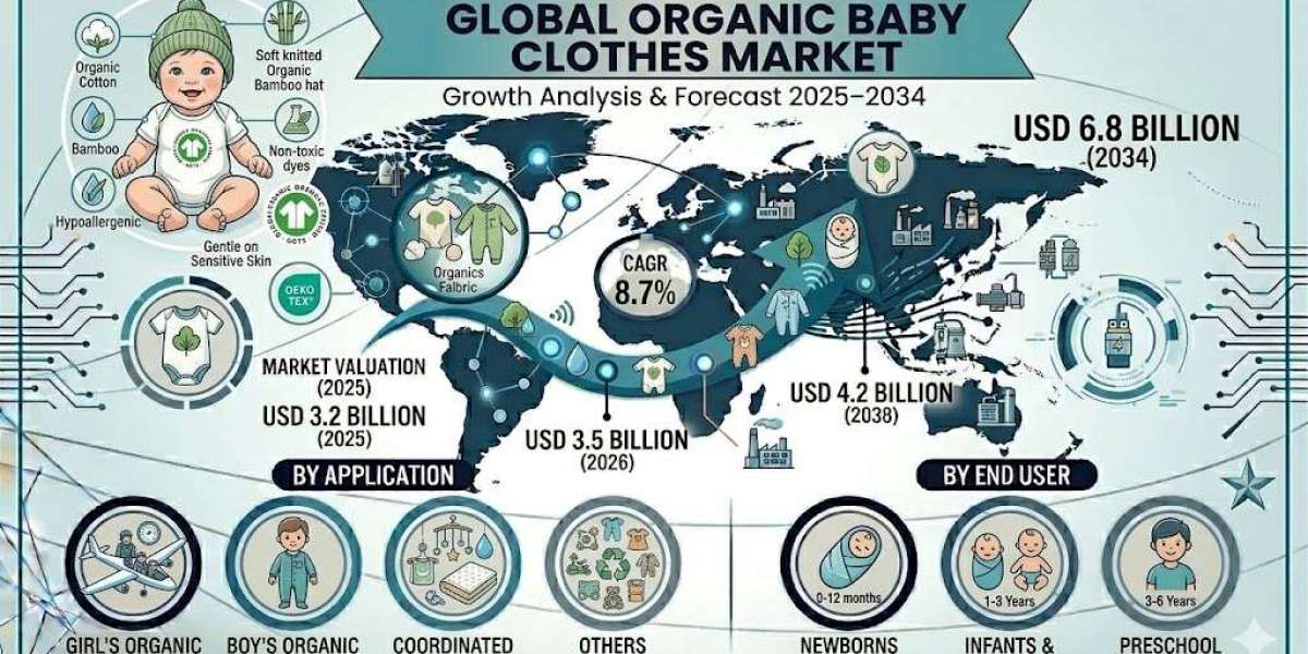 Organic Baby Clothes Market Set to Reach USD 6.8 Billion by 2034 Amid Rising Demand for Sustainable Infant Apparel